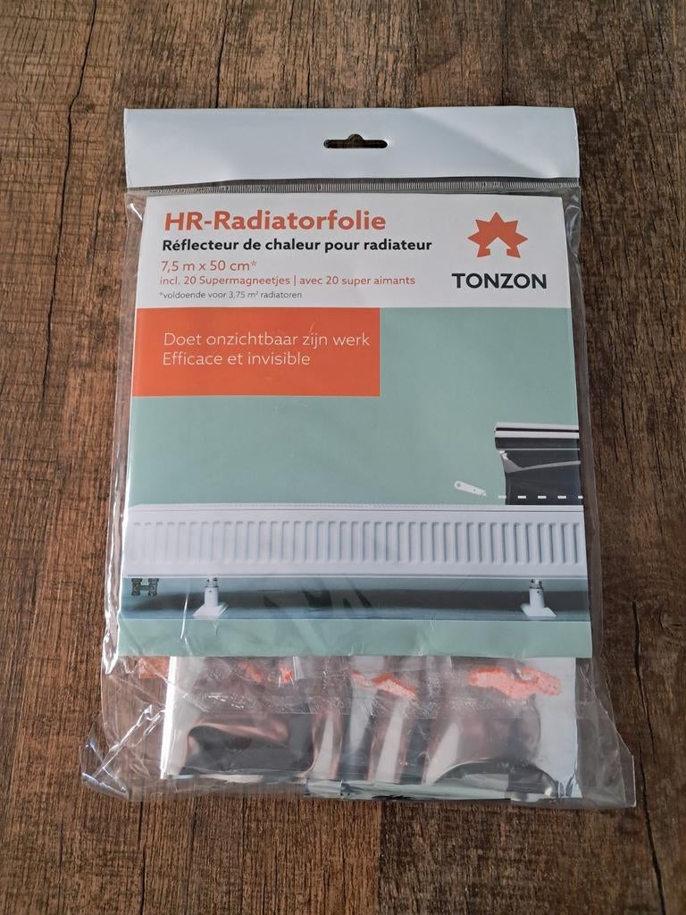Radiatorfolie, nog 5m resterend, Doe-het-zelf en Verbouw, Isolatie en Afdichting, Ophalen, Overige materialen, Minder dan 4 cm