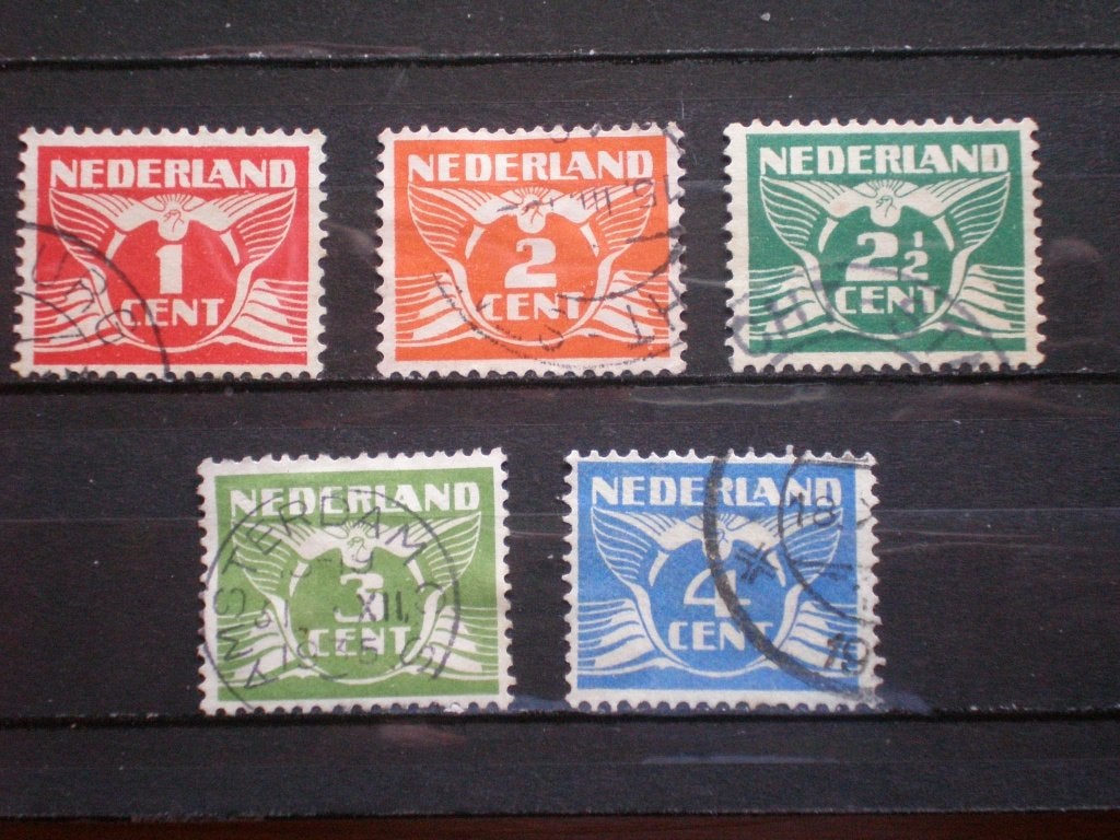 Nederland NVPH 144-148 gebruikt ( S 659)..€ 0,40, Postzegels en Munten, Postzegels | Nederland, Ophalen of Verzenden