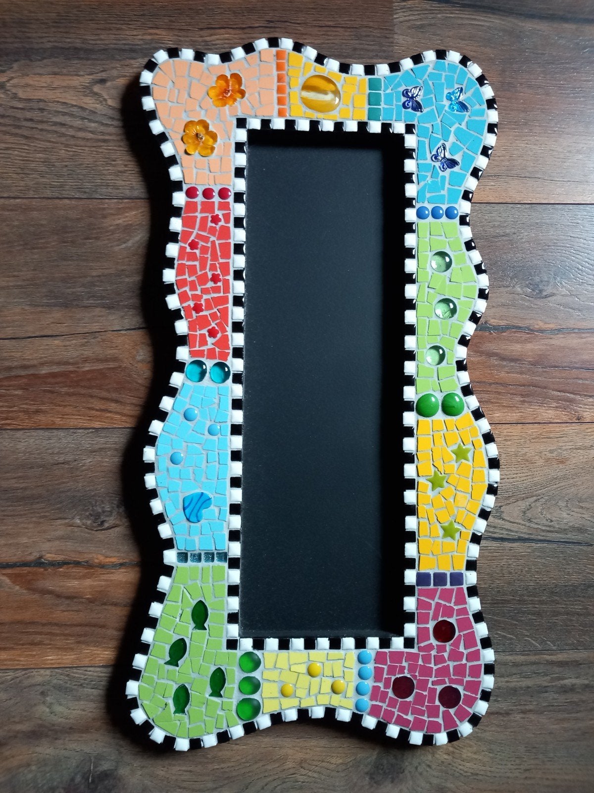 mozaiek schoolbord, Huis en Inrichting, Ophalen of Verzenden, Zo goed als nieuw, 30 cm, Meerkleurig