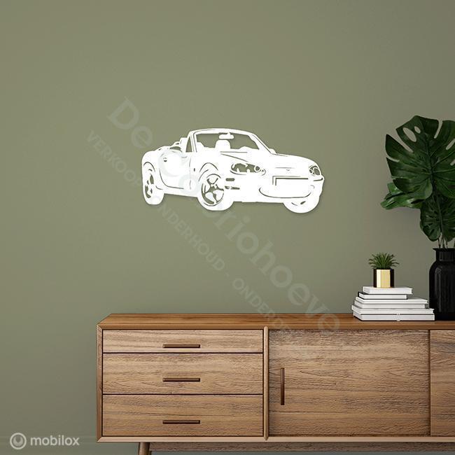 MX5 Wanddecoratie NB (70*31cm) Wit, De Cabriohoeve VOF, Nieuw, Info@cabriohoeve.nl, Julianalaan 9, 9462PG Gasselte, Nederland