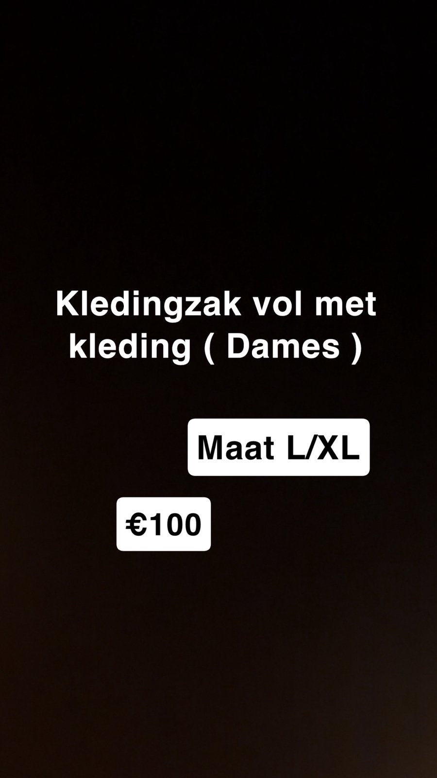 Kledingzak voor €85!, Kleding | Dames, Verzenden, Zo goed als nieuw, Maat 46/48 (XL) of groter