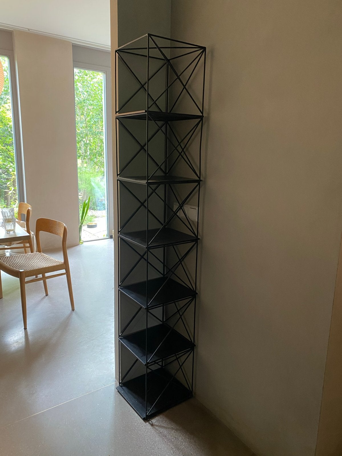 Serax Antonino Boekenrek H 180 cm - Zwart Metaal, Ophalen, Met plank(en), Minder dan 50 cm, Zo goed als nieuw
