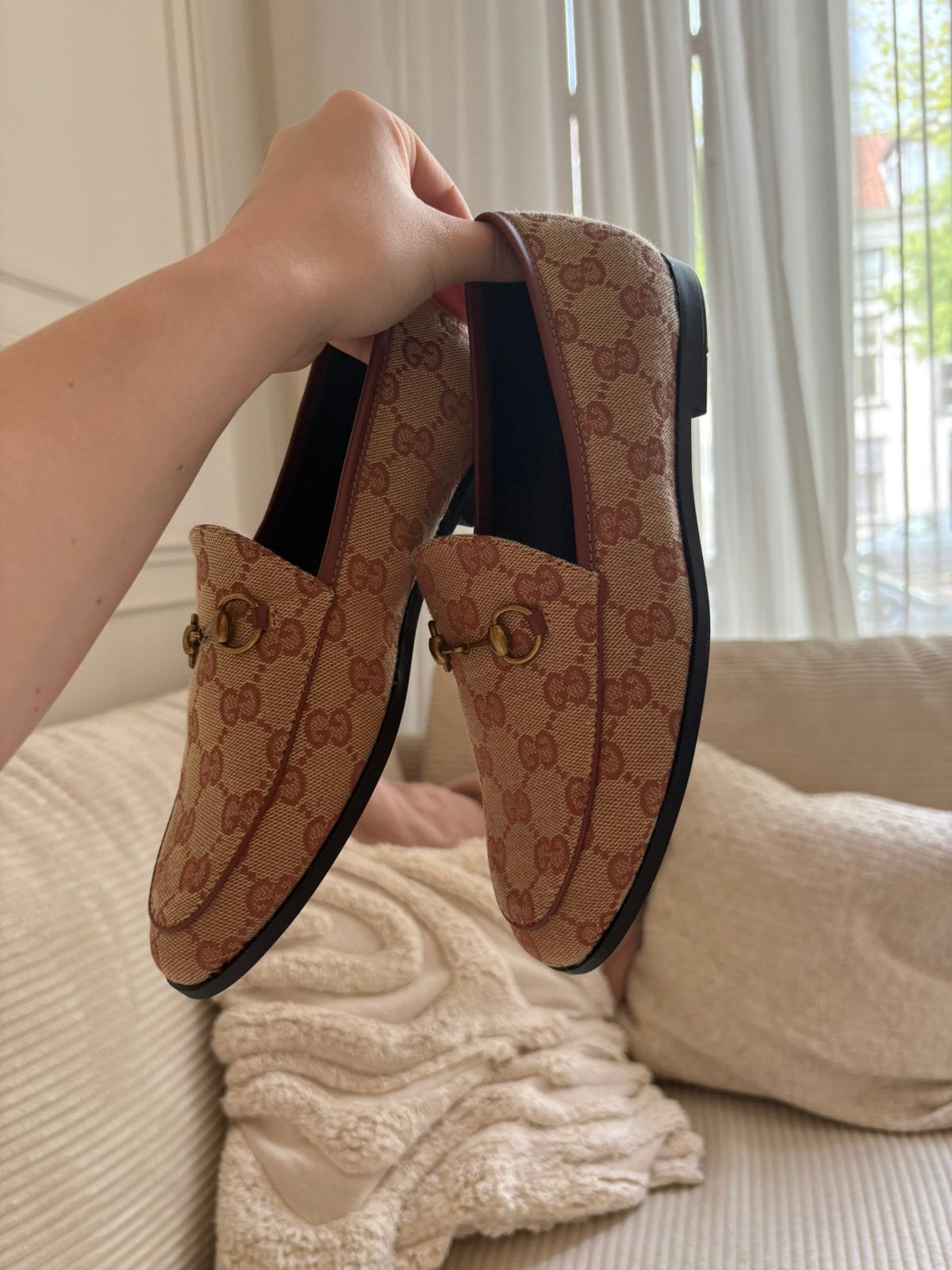 Gucci loafers, Ophalen of Verzenden, Zo goed als nieuw, Zwart, Instappers