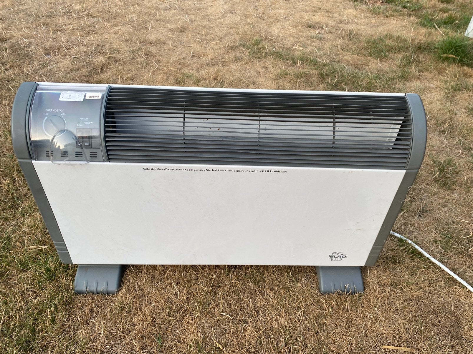 Elro elektrische kacheltje instelbaar wattage, Doe-het-zelf en Verbouw, Ophalen, 30 tot 80 cm, Kachel, Minder dan 60 cm