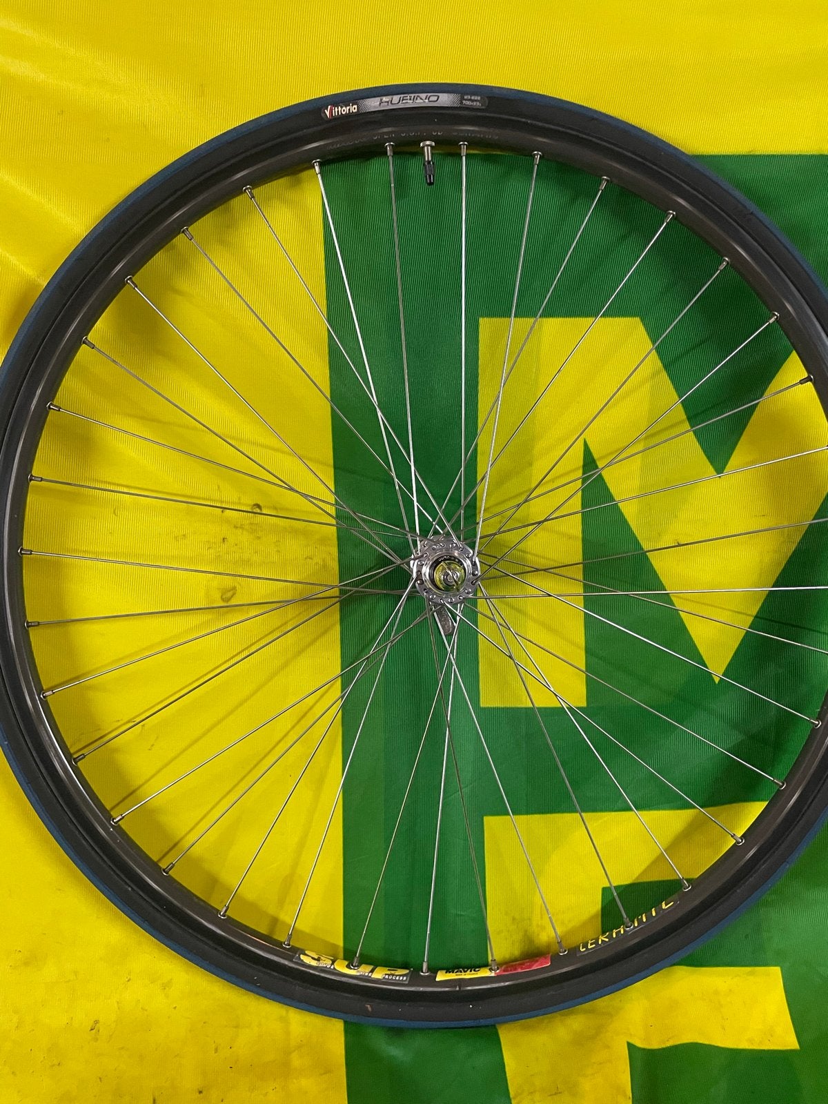 Shimano dura ave Mavic SUP Ceramic racefiets voorwiel, Wiel, Gebruikt, Ophalen of Verzenden, Aluminium