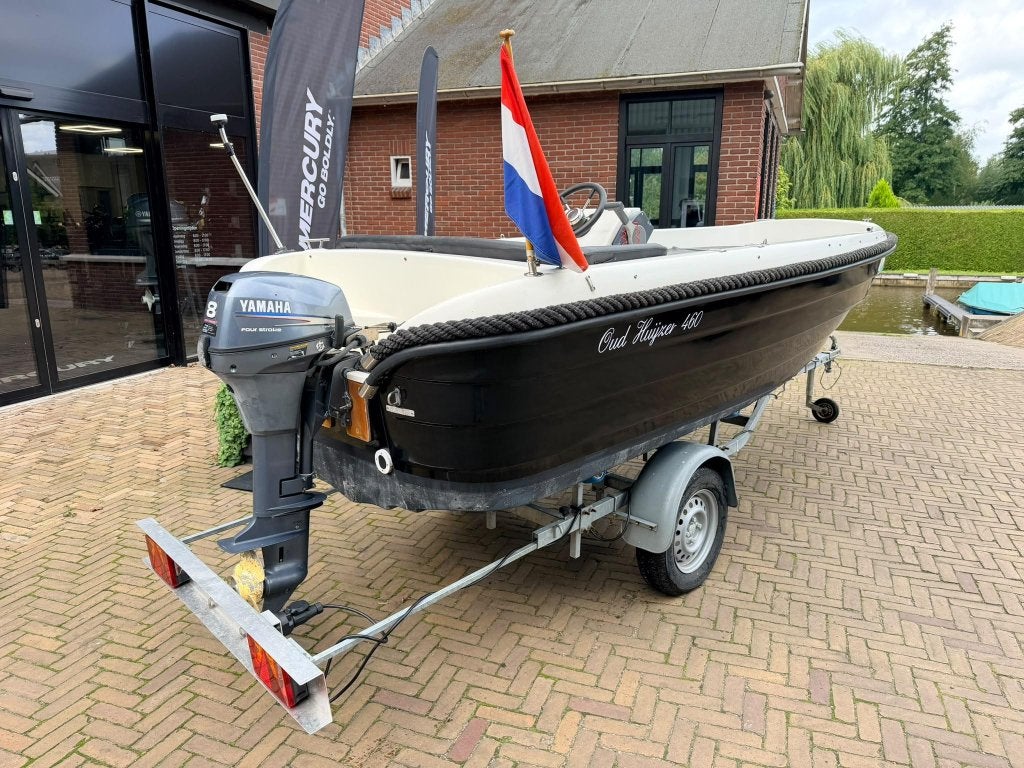 Oud Huijzer 460 / Buiskap / 8 pk Yamaha / Trailer, Watersport en Boten, 5 m, 2 m, Oud Huijzer, Antifouling