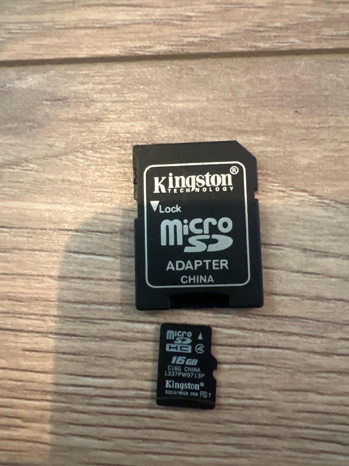 Kingston Micro SDHC 16GB met adapter, Audio, Tv en Foto, Fotografie | Geheugenkaarten, Ophalen of Verzenden, Gebruikt, MicroSDHC