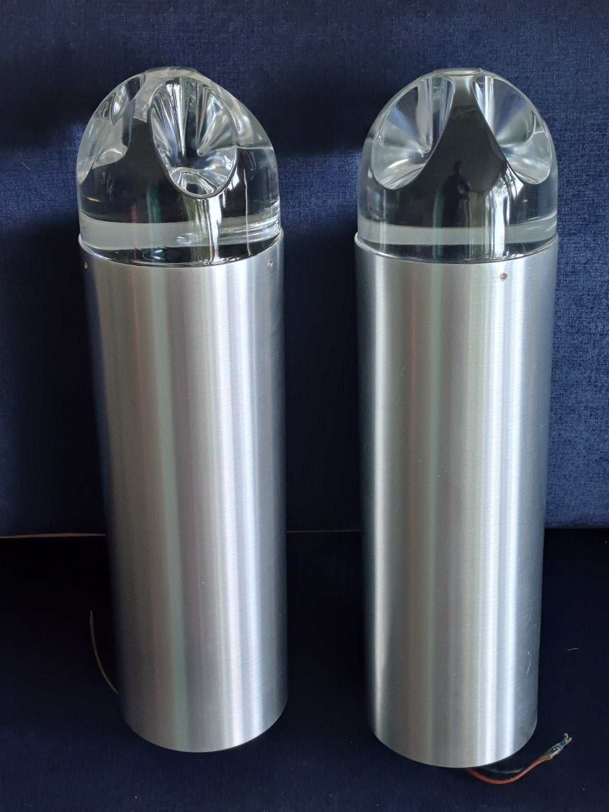 Vintage Raak "Bullet" lampen (nieuw) met kristalglas, Ophalen of Verzenden
