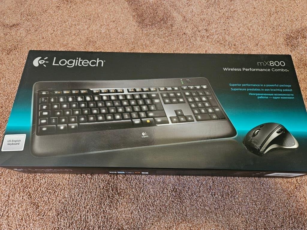 Logitech MX800 Draadloze Toetsenbord en Muis Set, Rechtshandig, Logitech, Overige typen, Ophalen of Verzenden
