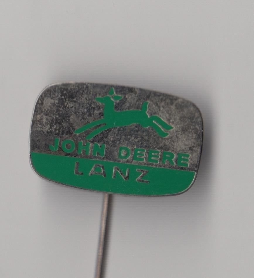 John Deere Lanz Tractor logo speldje, Gebruikt, Niet vindbaar, Niet vindbaar, Speldje of Pin