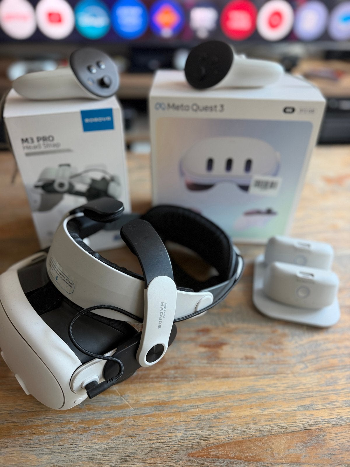 Meta quest 3 4k 512Gb M3 Pro Head Strap en oplader, Ophalen, Nieuw, VR-bril, Overige platformen