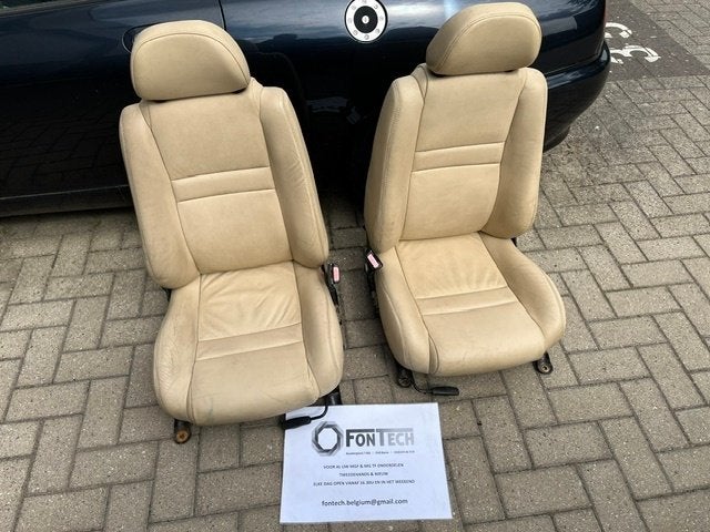 Zeldzame set beige oxford lederen zetel set MGF MG TF MGTF, Ophalen of Verzenden, Gebruikt
