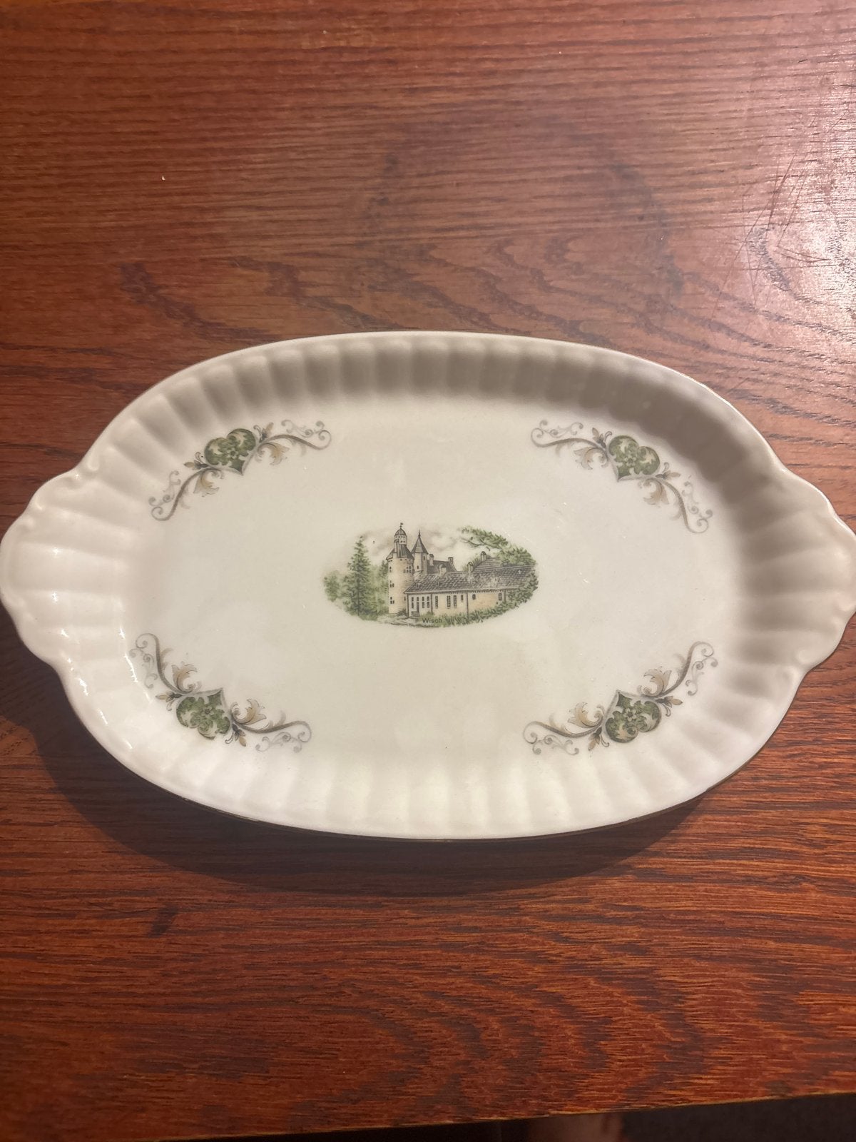 Ovale schaal met kasteeldecor - Original Dutch Castles, Antiek en Kunst, Ophalen of Verzenden