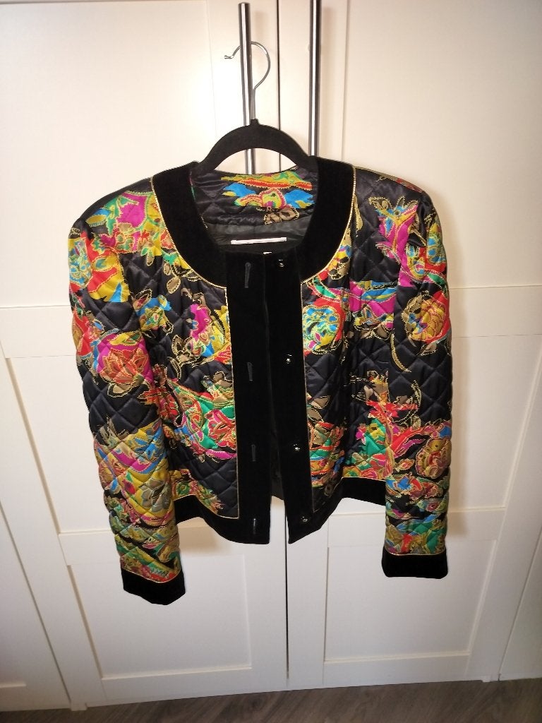 YARELL vintage jasje colbert Chinese stijl prachtige kleuren, Kleding | Dames, Maat 38/40 (M), Yarell, Meerkleurig, Ophalen of Verzenden