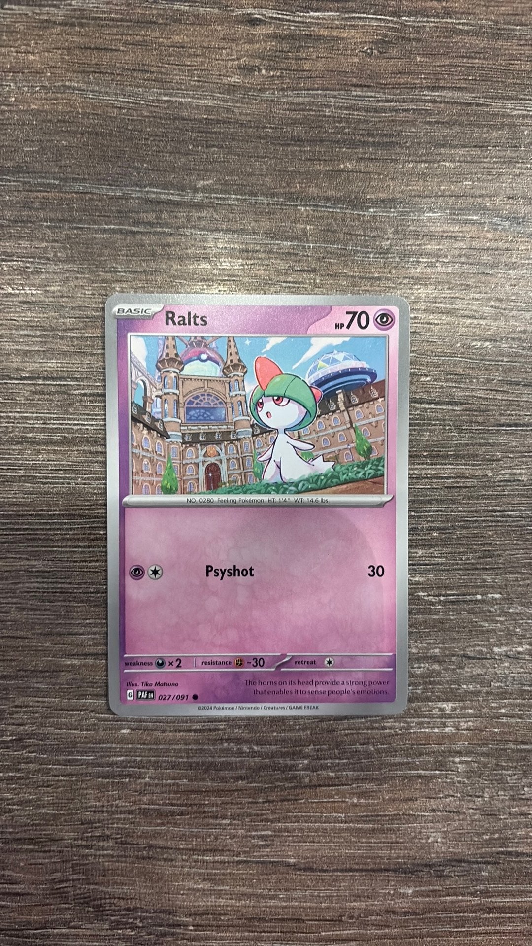 PAF Ralts 027/091, Ophalen of Verzenden, Zo goed als nieuw