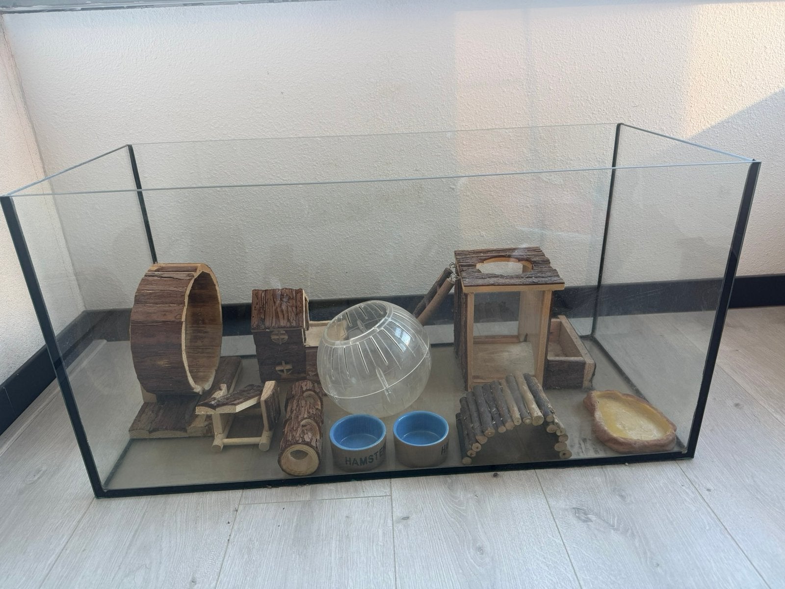 Aquarium, Dieren en Toebehoren, Knaagdieren en Konijnen | Hokken en Kooien, Gebruikt, Overige typen, Hamster, 75 tot 110 cm