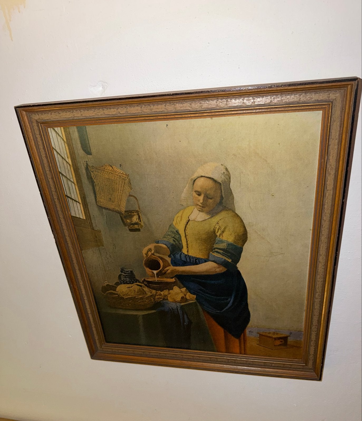 Het melkmeisje, Antiek en Kunst, Kunst | Schilderijen | Klassiek, Portret of Personen, Overige ondergronden, Ophalen of Verzenden