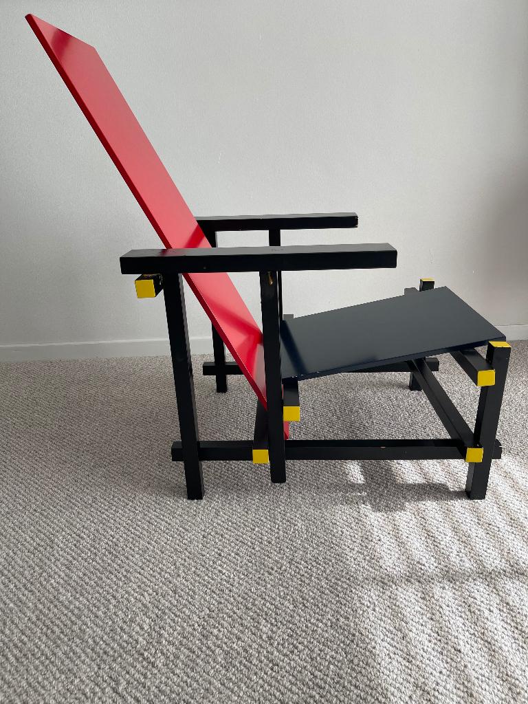 Rietveld stoel Rood/Blauw/Geel, Ophalen