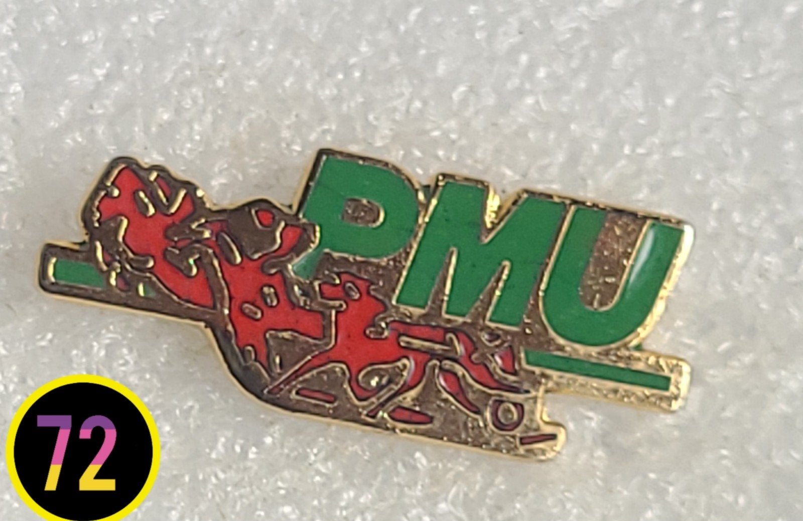 Vintage PMU Pin - Rode Draak, Verzamelen, Verzenden