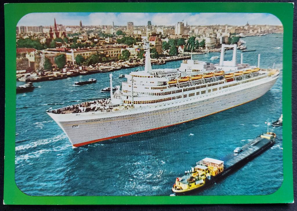 Rotterdam havengezicht, Ophalen of Verzenden, Zo goed als nieuw, Kaart, Foto of Prent