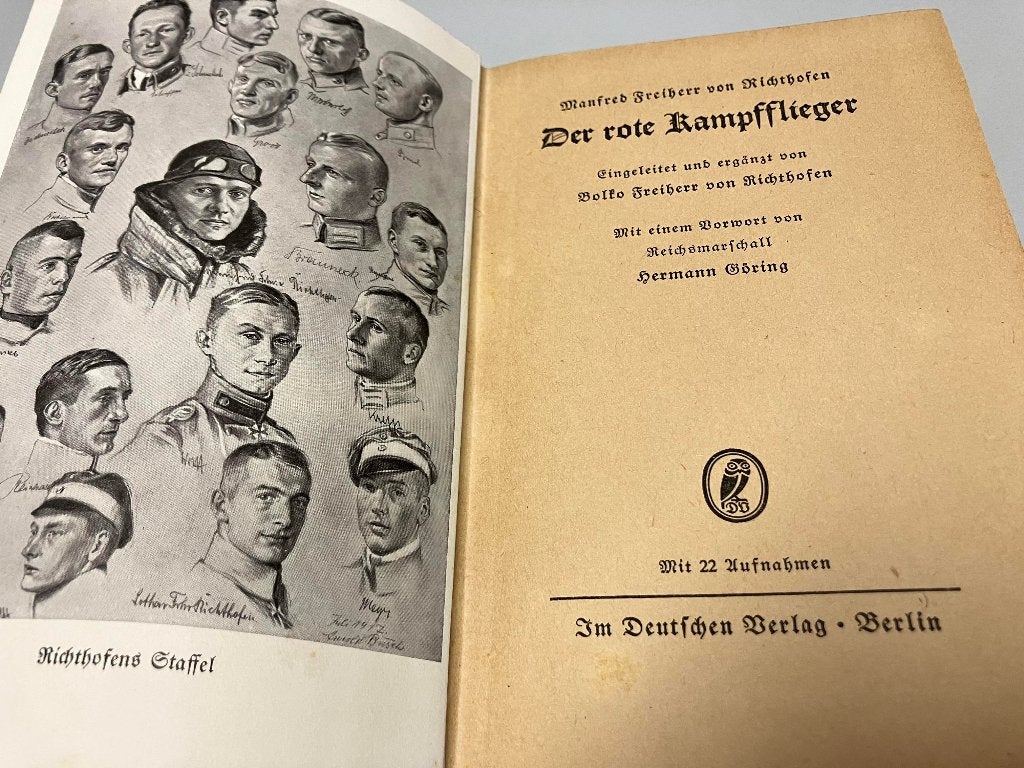 Der rote kampfflieger Richthofen 1933, Boeken, Ophalen of Verzenden, Voor 1940, Gelezen, Luchtmacht