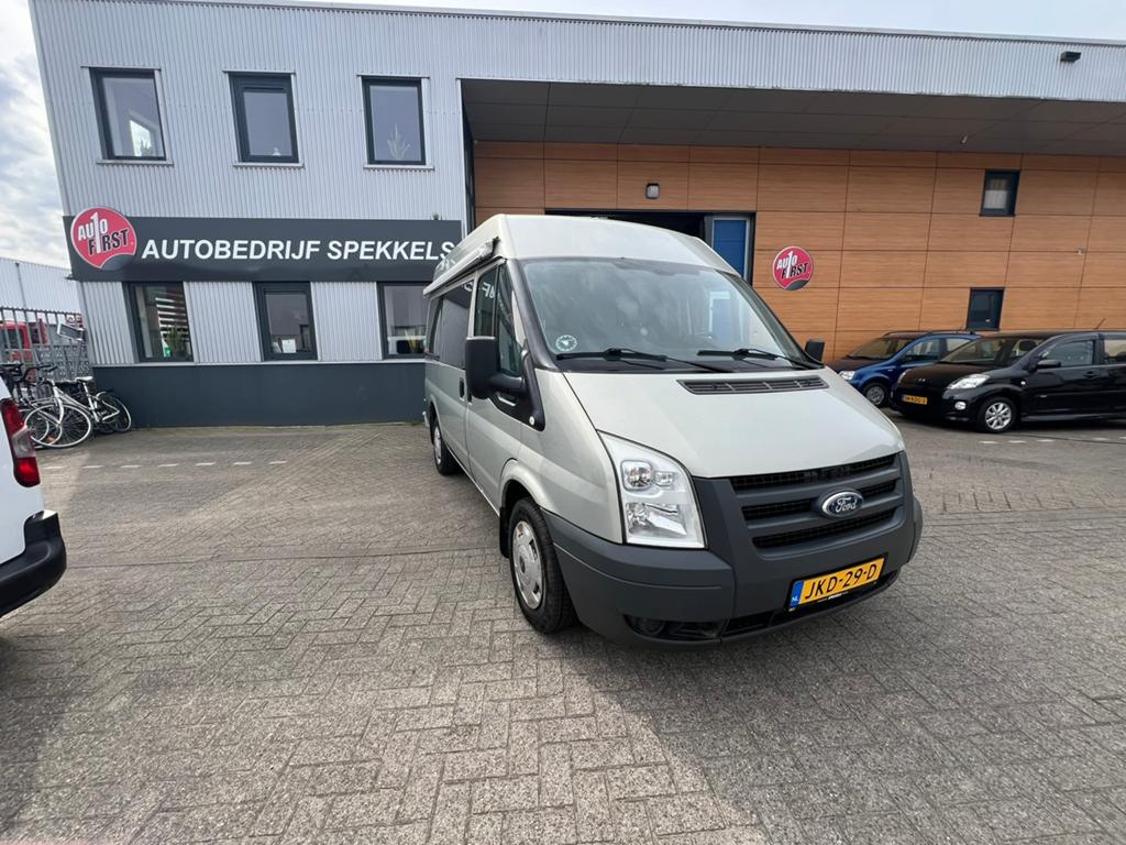 Ford Transit camper met voor tent en luifel, Chemisch toilet, Buscamper of Camperbus, Raamblindering, Ford