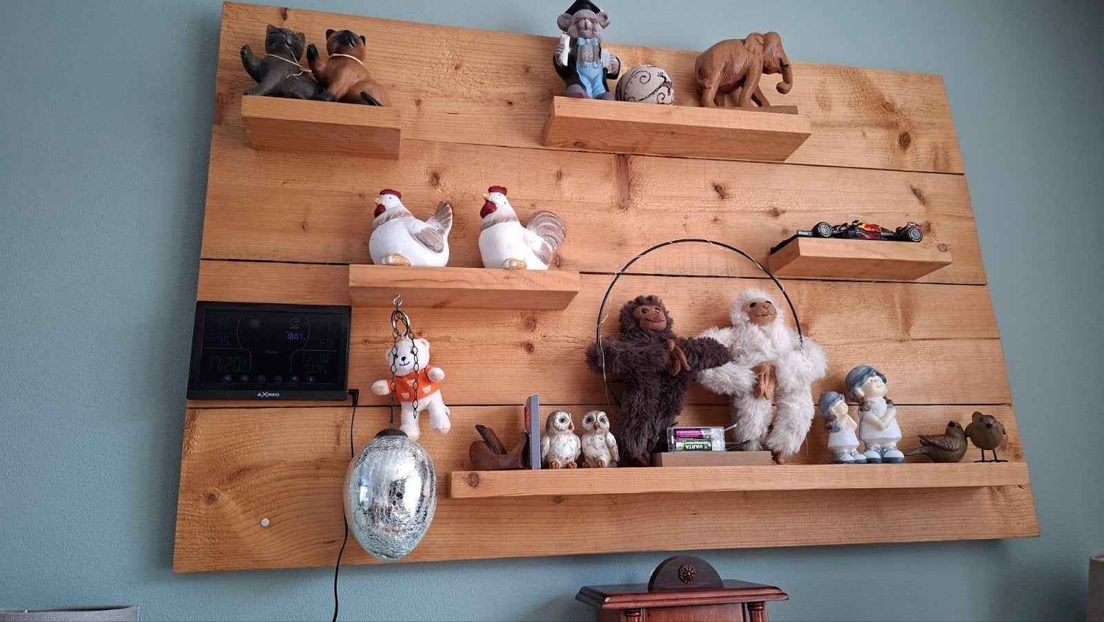 wandbord te koop, Ophalen, Gebruikt, Hout, Bruin