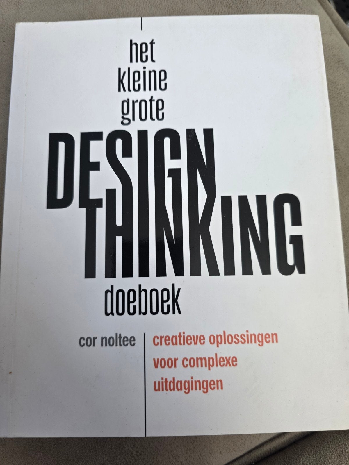 Het kleine grote Design Thinking doeboek - Cor Noltee, Ophalen of Verzenden, Zo goed als nieuw, Overige onderwerpen, Cor Noltee
