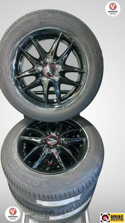 Zomerset Polo Ibiza Fabia 175-65-14 980, 14 inch, Gebruikt, 175 mm, Banden en Velgen