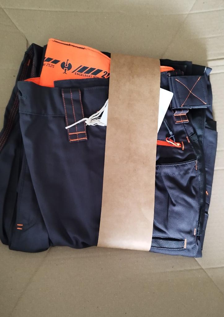 Werkbroek Strauss e.s.motion 2020 grijs en wit kleuren, Heren, Nieuw, Ophalen of Verzenden, Broek