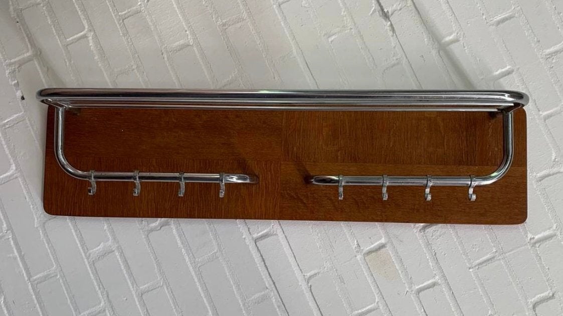 Kapstok vintage Gispen wandkapstok jaren 50., Huis en Inrichting, Woonaccessoires | Kapstokken, Ophalen of Verzenden