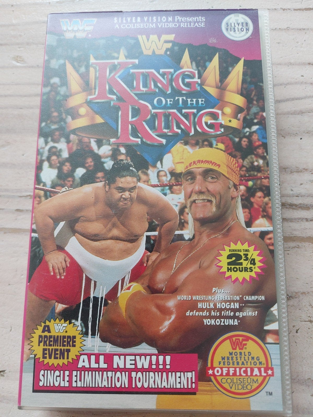 Wwf wrestling king of the ring 1993 videoband, Alle leeftijden, Ophalen of Verzenden, Gebruikt