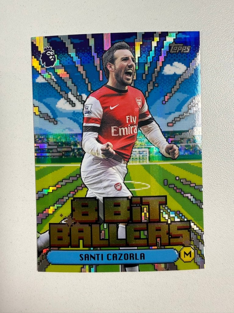 Santi Cazorla 8 Bit Ballers Topps Premier League 2026-27, Ophalen of Verzenden, Nieuw, Buitenlandse clubs, Poster, Plaatje of Sticker