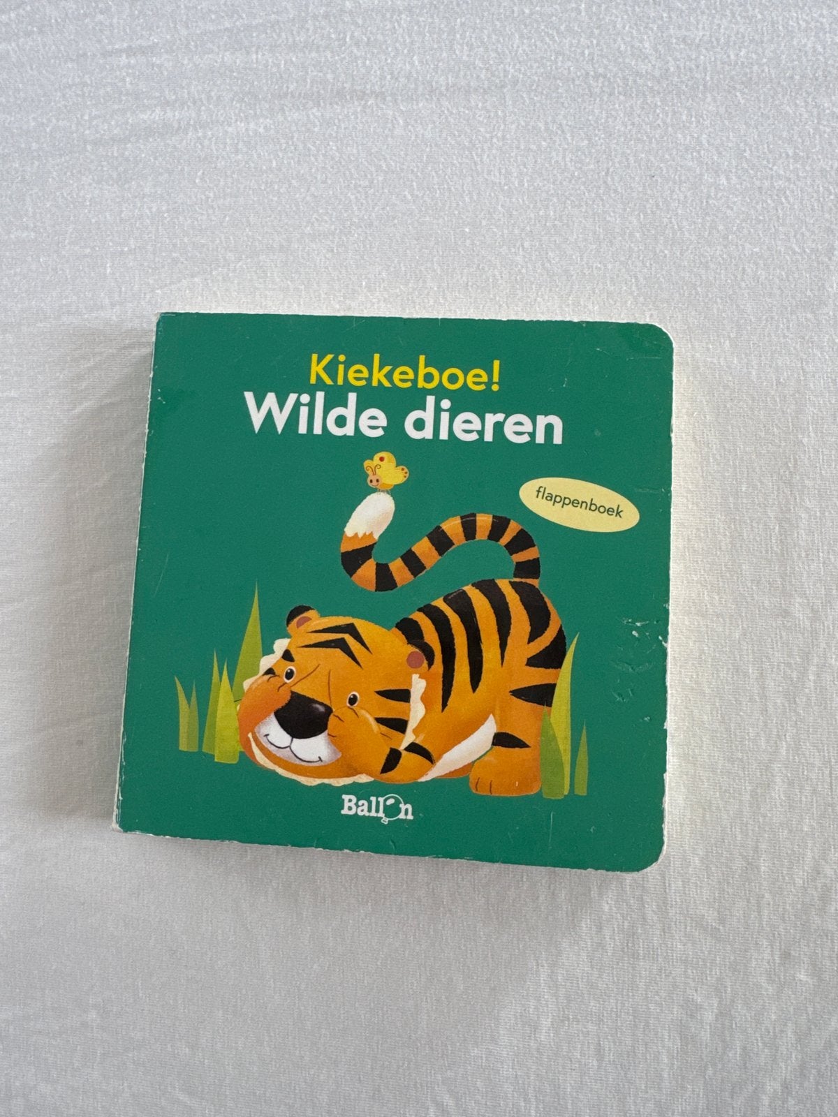 Kiekeboe! Wilde dieren flappenboek, Boeken, Ophalen of Verzenden, Zo goed als nieuw, Uitklap-, Voel- of Ontdekboek, 1 tot 2 jaar