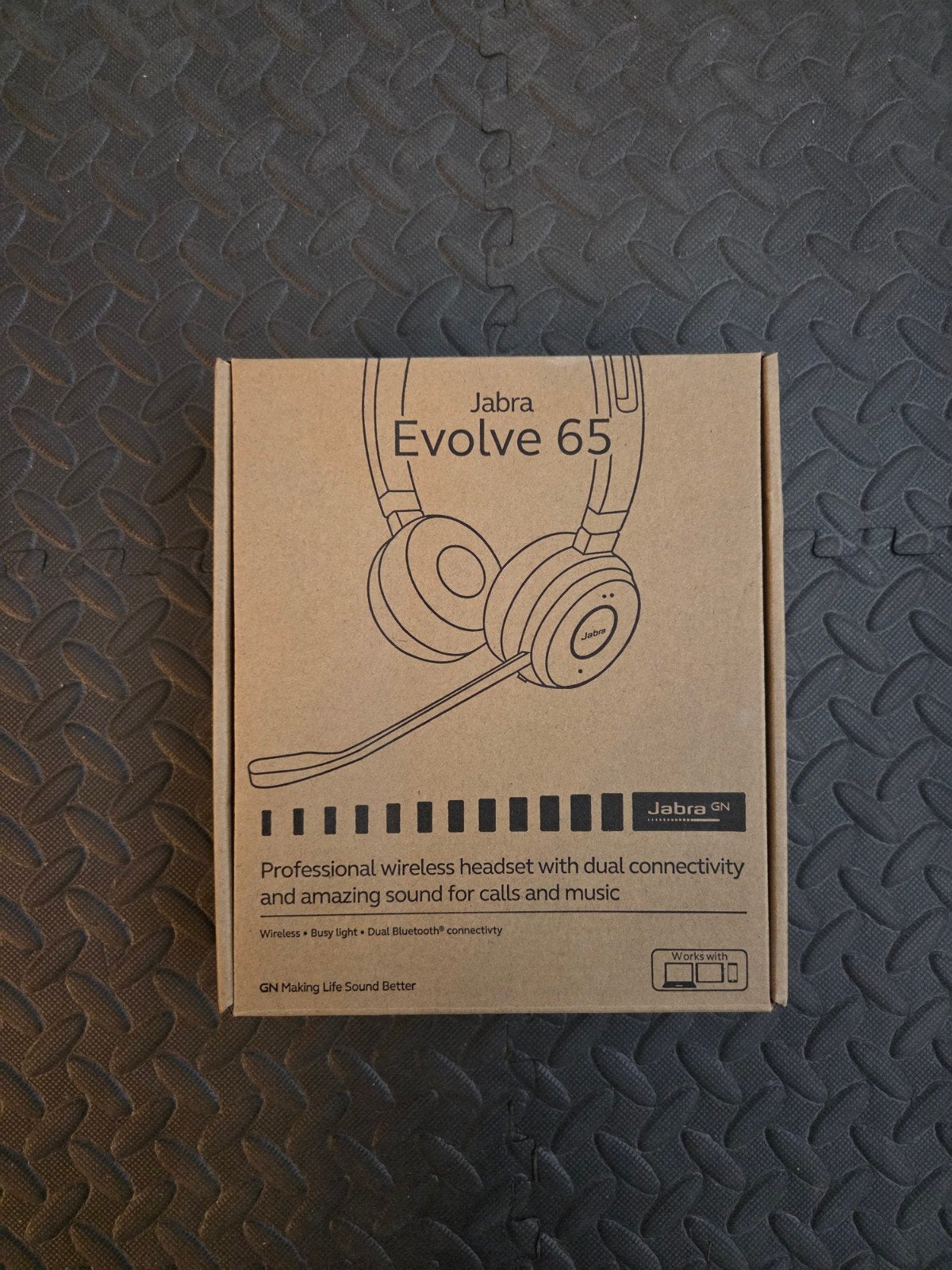 Jabra Evolve 65 NIEUW Professionele Draadloze Headset, Computers en Software, Headsets, Nieuw, On-ear, Ophalen of Verzenden, Draadloos