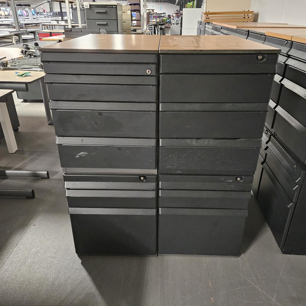 Ahrend 4-delig ladeblok met 13 lades - 104x85x77 cm, Niet ingevuld, Gebruikt, Niet ingevuld, Niet ingevuld