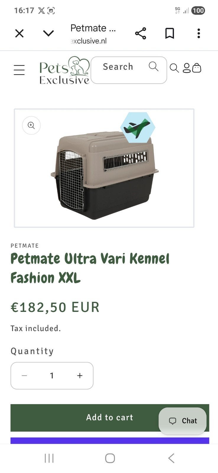 Grote honden transportbox Petmate bench kennel, Ophalen, Zo goed als nieuw