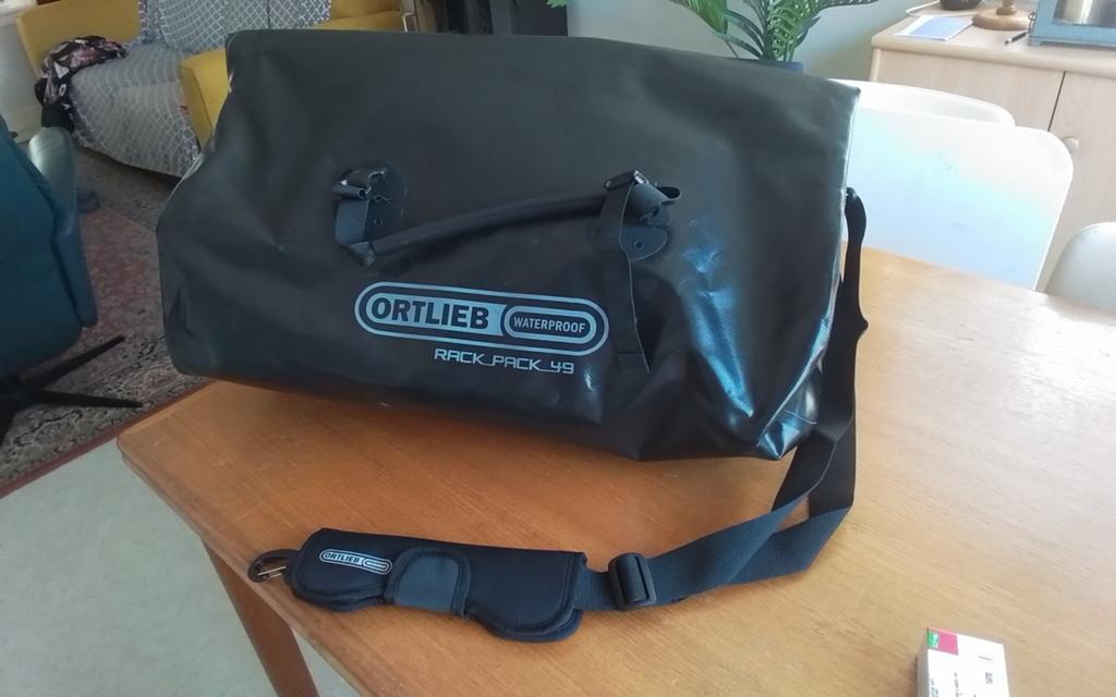 Ortlieb Rack-Pack 49L Zwart - Waterdichte Reistas/Fietstas, Ophalen of Verzenden, Zo goed als nieuw, Ortlieb