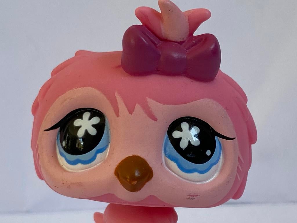 Littlest Petshop LPS roze uil # 496, Ophalen of Verzenden, Zo goed als nieuw