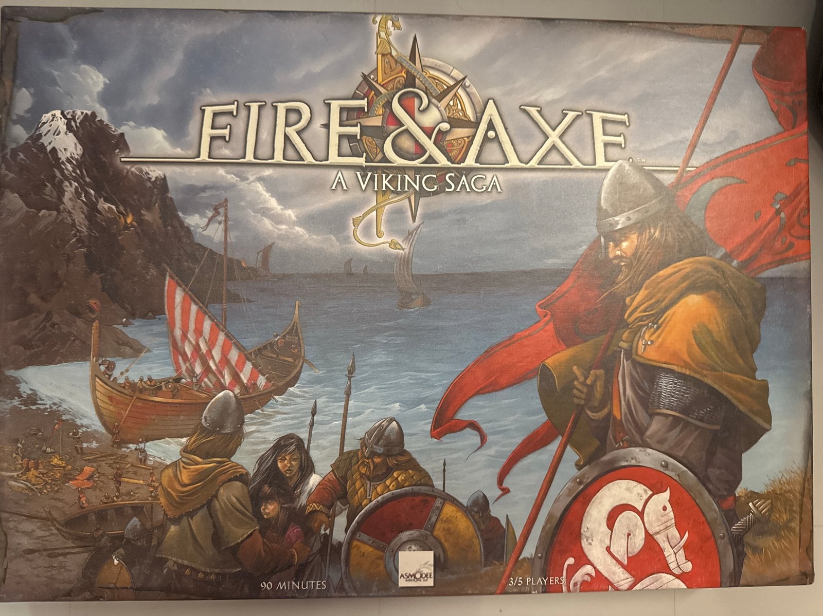 Fire & Axe: A Viking Saga Bordspel, Drie of vier spelers, Ophalen of Verzenden, Gebruikt