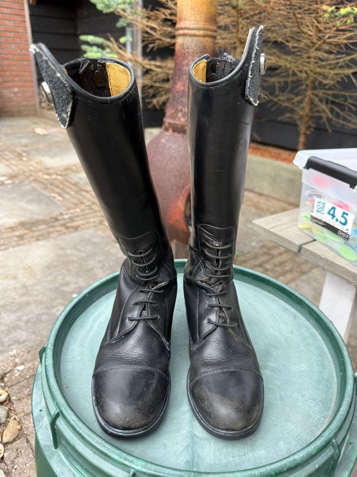 Paardrijlaarzen maat 31 QHP, Dieren en Toebehoren, Paardrijkleding, Gebruikt, Dressuur, Overige schoenmaten, Ophalen of Verzenden