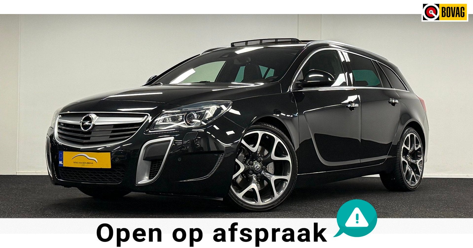 Opel Insignia 2.8 T OPC 4x4*325PK*DealerOh*Opendak*Navi*Came, Auto's, Opel, Automaat, Gebruikt, Zwart, Zwart
