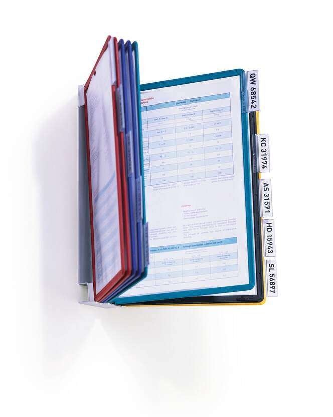 Wand info display met 10 tassen, Verzenden, Nieuw