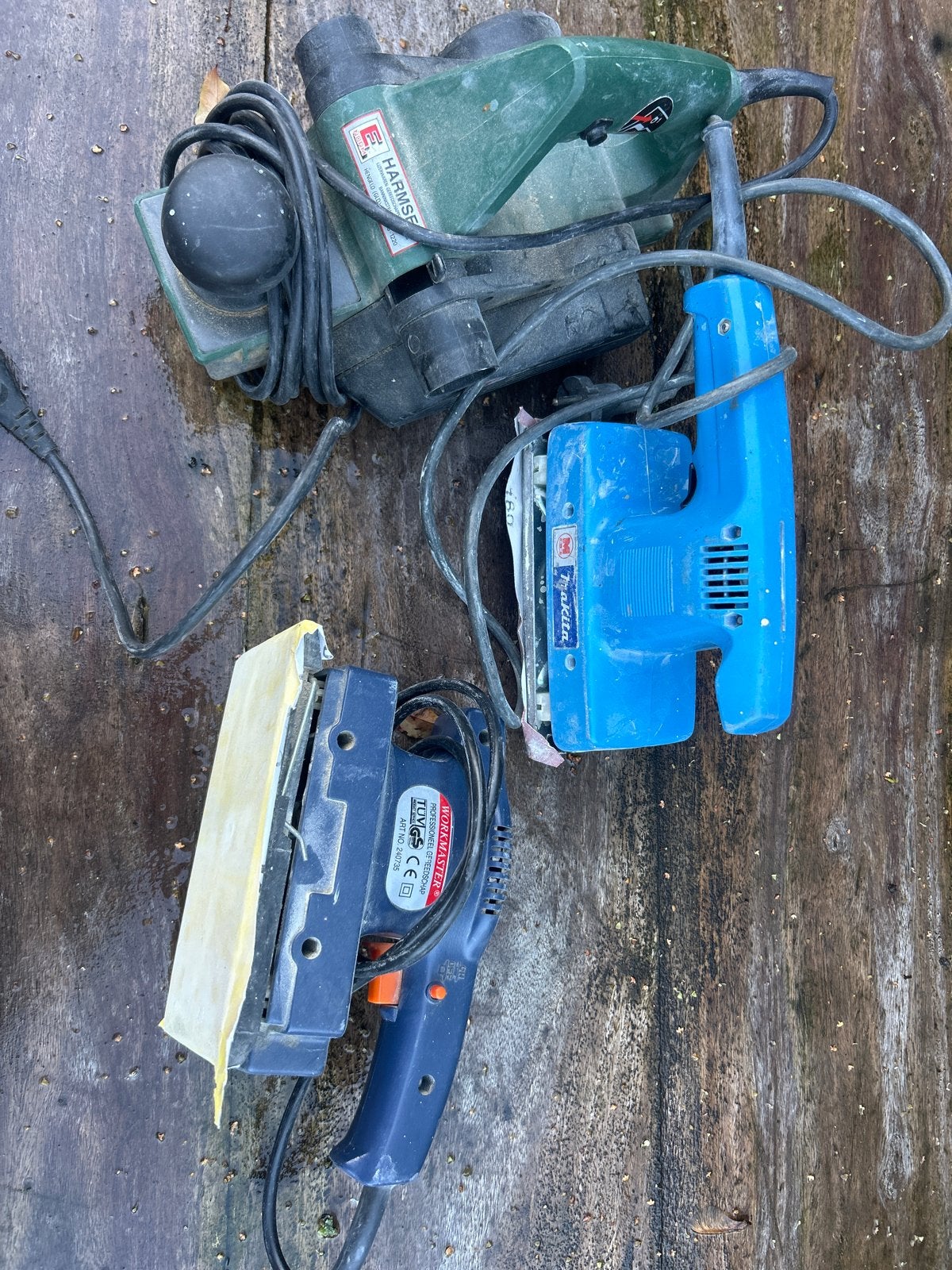 Diverse schuurmachines, schaafmachine is verkocht, Ophalen, Gebruikt, Minder dan 600 watt, Vlakschuurmachine