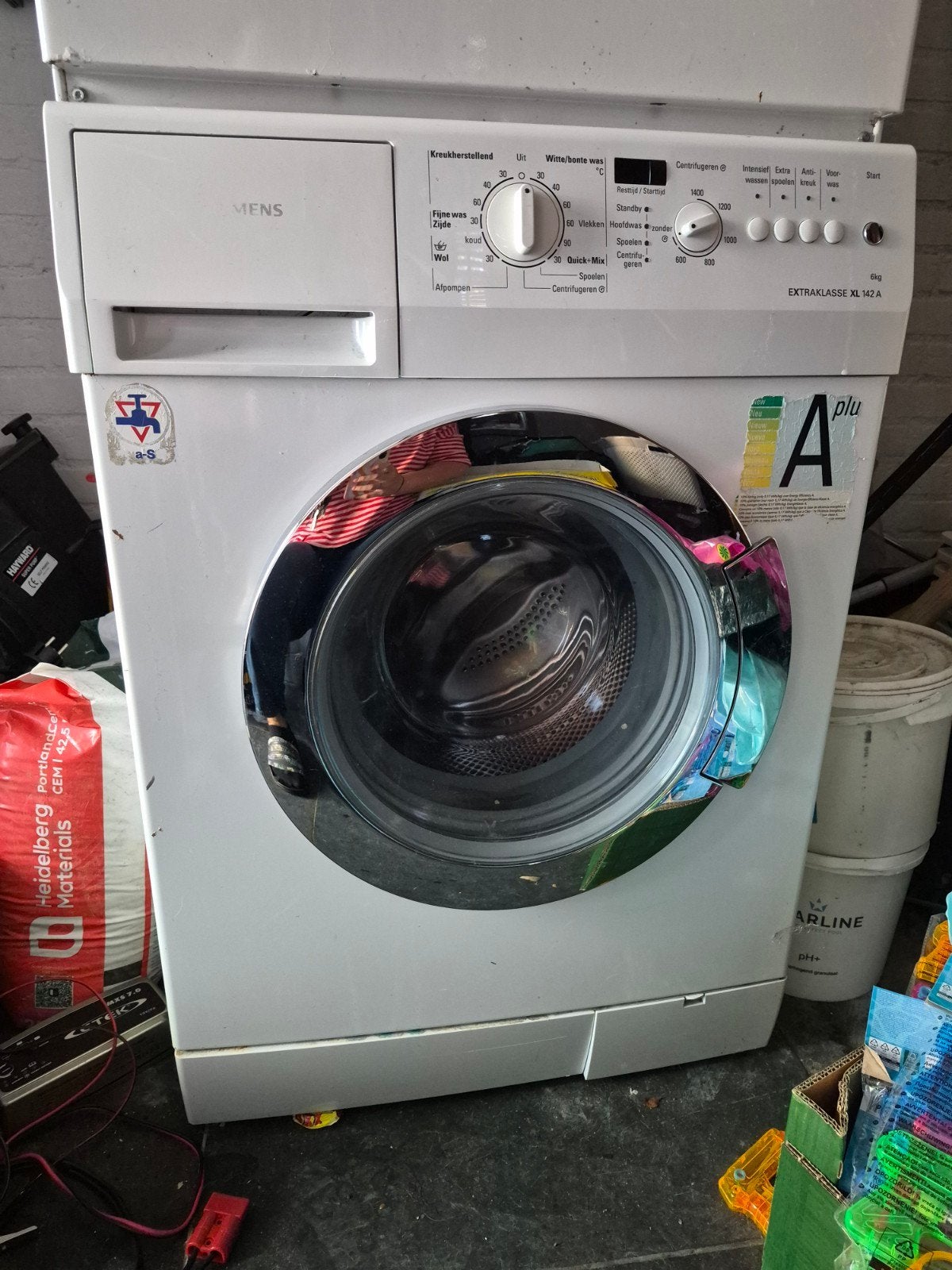 Siemens wasmachine 6 kg, Witgoed en Apparatuur, Gebruikt, Ophalen of Verzenden, Voorlader, 85 tot 90 cm
