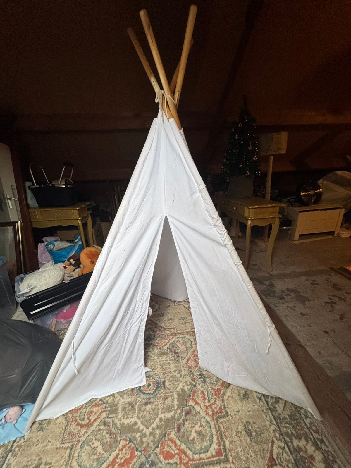 Witte tipi tent, Ophalen, Zo goed als nieuw