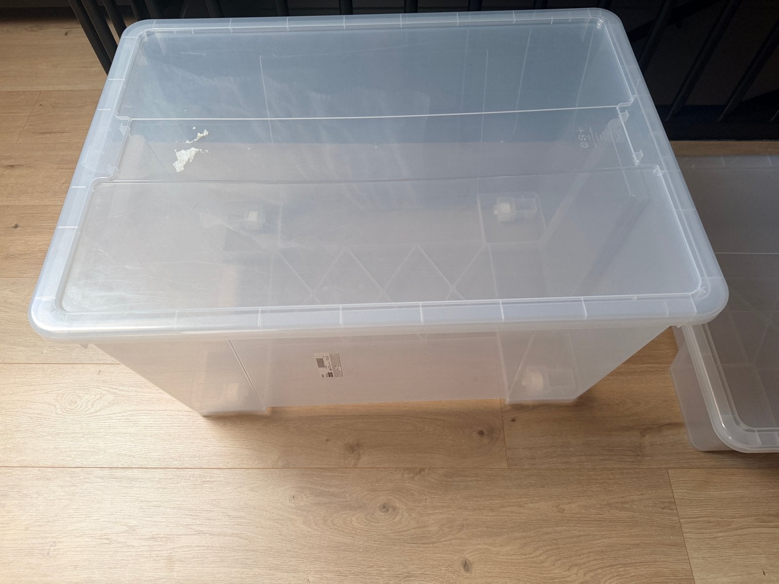 IKEA Samla transparante opbergbox met deksel, Doe-het-zelf en Verbouw, Kratten en Dozen, Ophalen, 40 tot 60 cm, Bak of Kist, 75 tot 100 cm