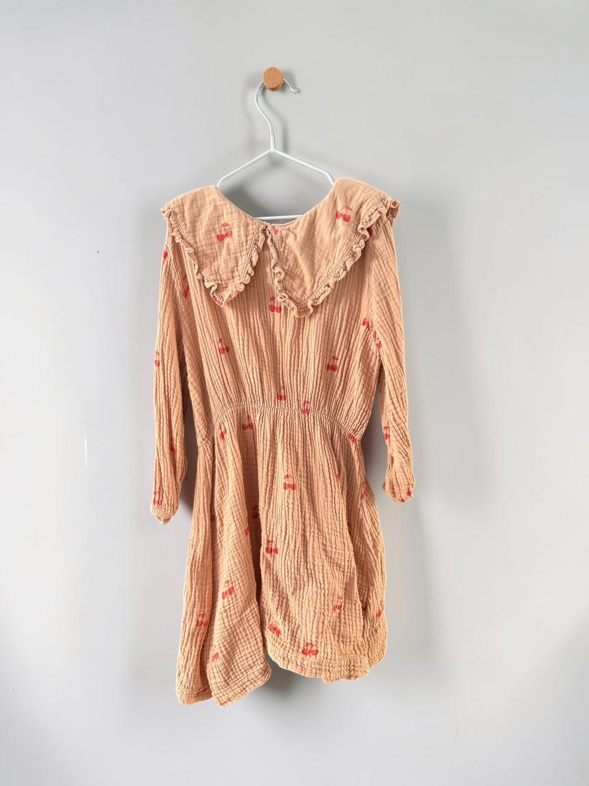 Tinycottons jurk maat 4 jaar 104 kraag perzik roze lichtroze, Ophalen of Verzenden, Zo goed als nieuw, Meisje, Jurk of Rok