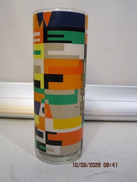 alessandro guerriero ritzenhoff design glas 17,5/6,5 (399), Antiek en Kunst, Ophalen of Verzenden, 17 cm, Overige typen, Glas