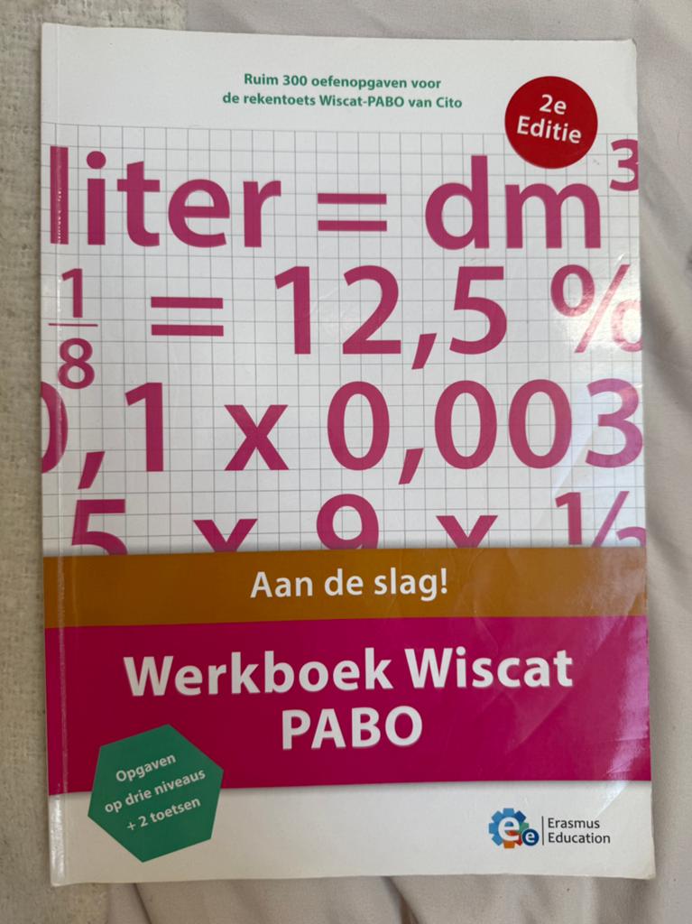 Werkboek Wiscat Pabo, Boeken, Studieboeken en Cursussen, Ophalen of Verzenden, Alpha, Zo goed als nieuw, HBO